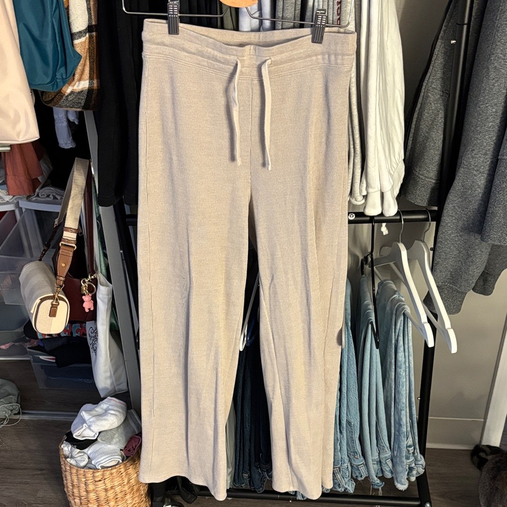 Gilly Hicks Cream Drawstring Pants